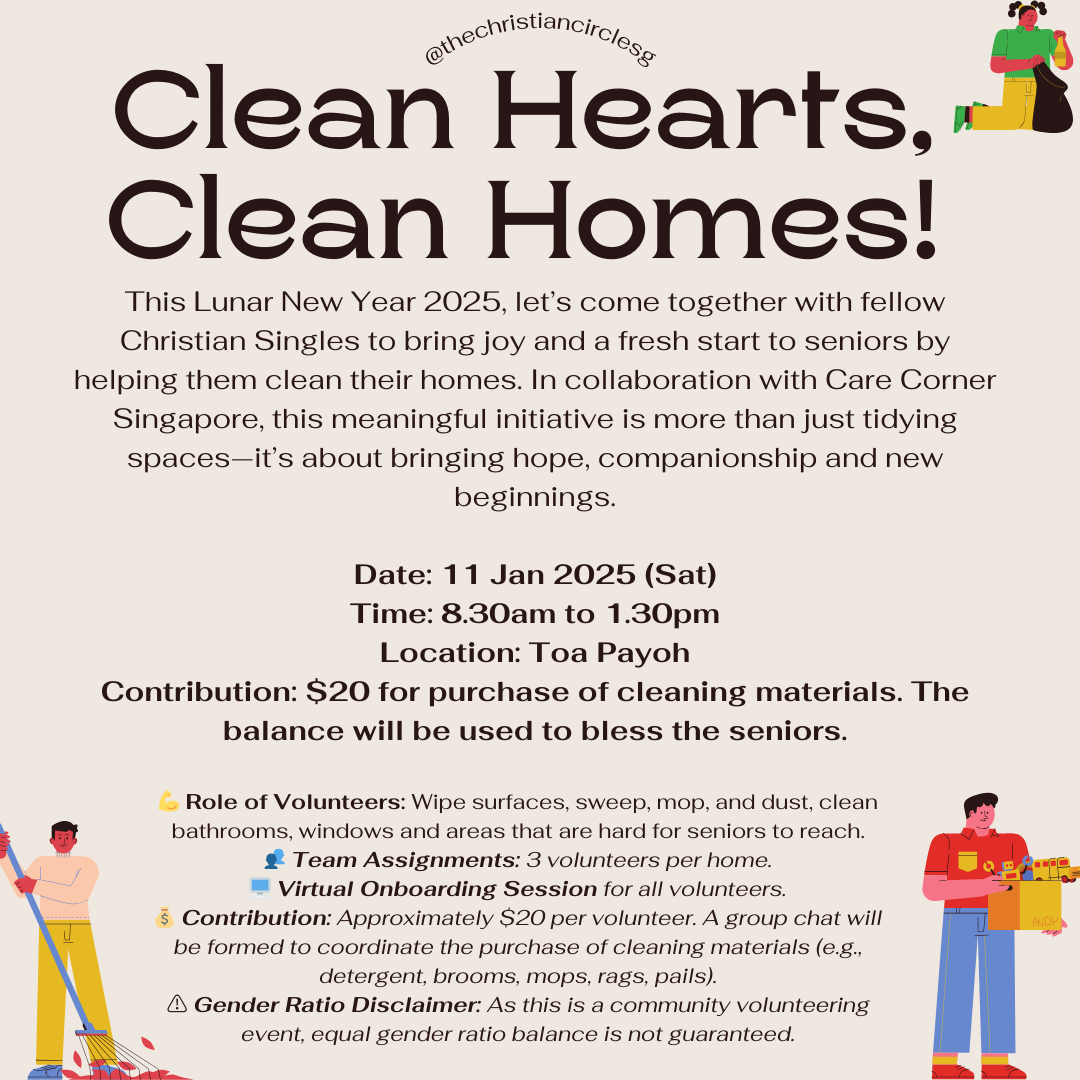 1. Clean Hearts, Clean Homes! (A volunteering activity with