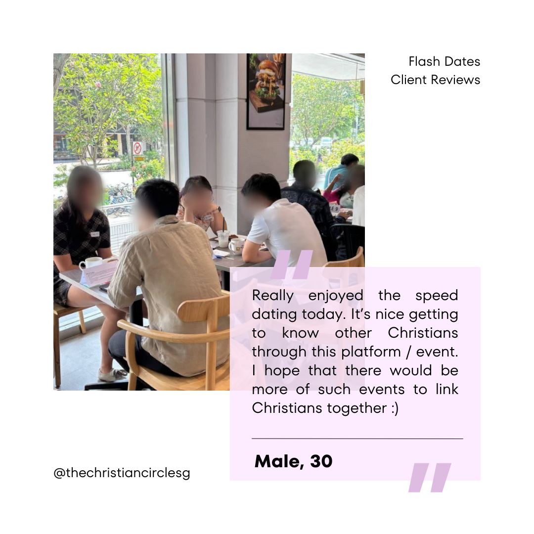 [Past Event] Flash Dates For Below 35 (A Christian Speed Dating Event)