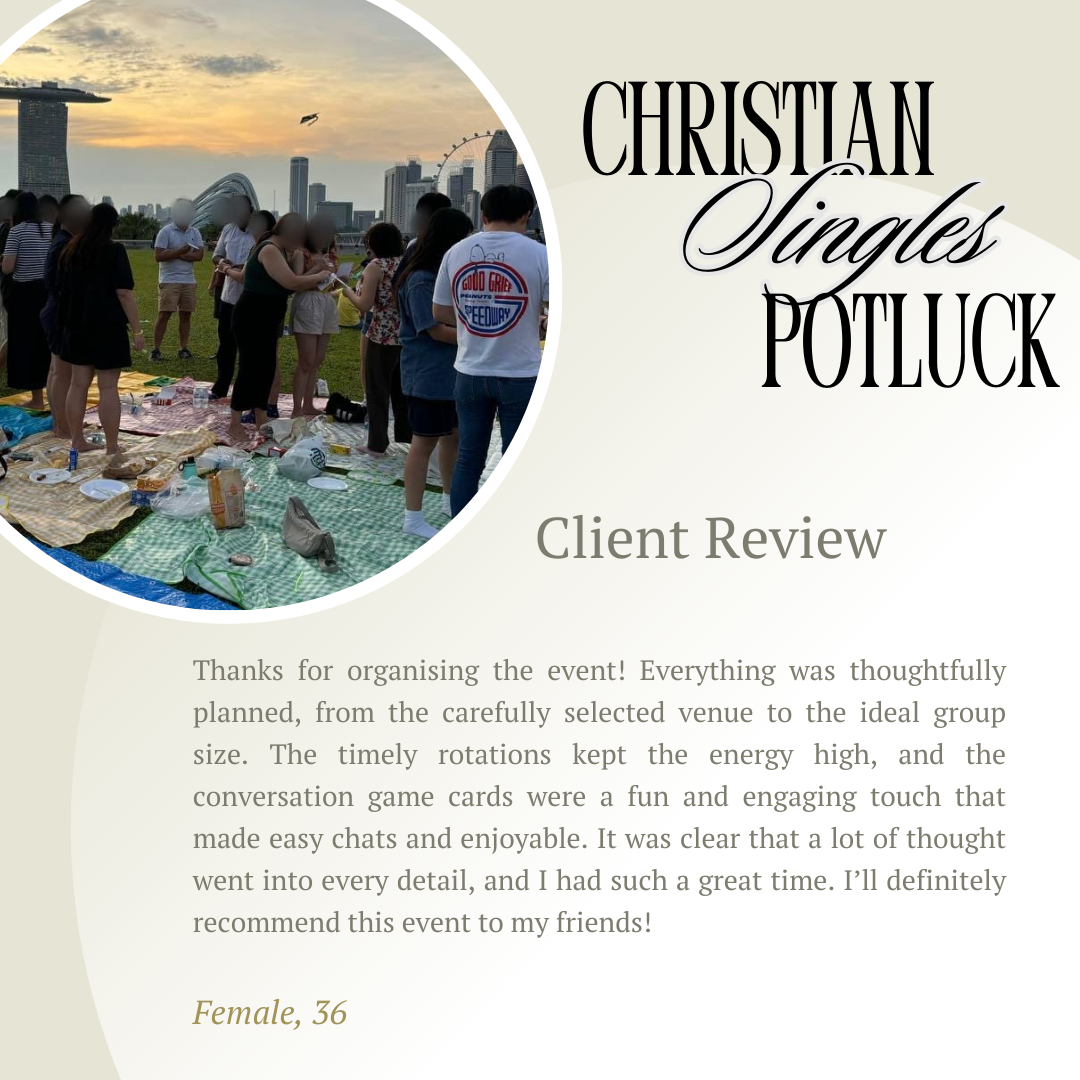 [Past Event] Christian Singles Potluck - 15 Mar 2025