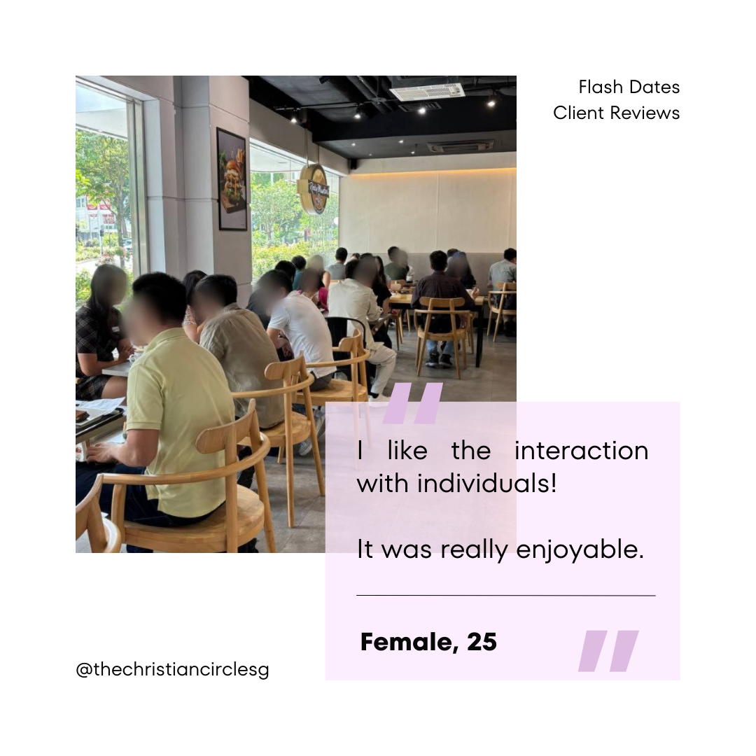 [Past Event] Flash Dates For Below 35 (A Christian Speed Dating Event)