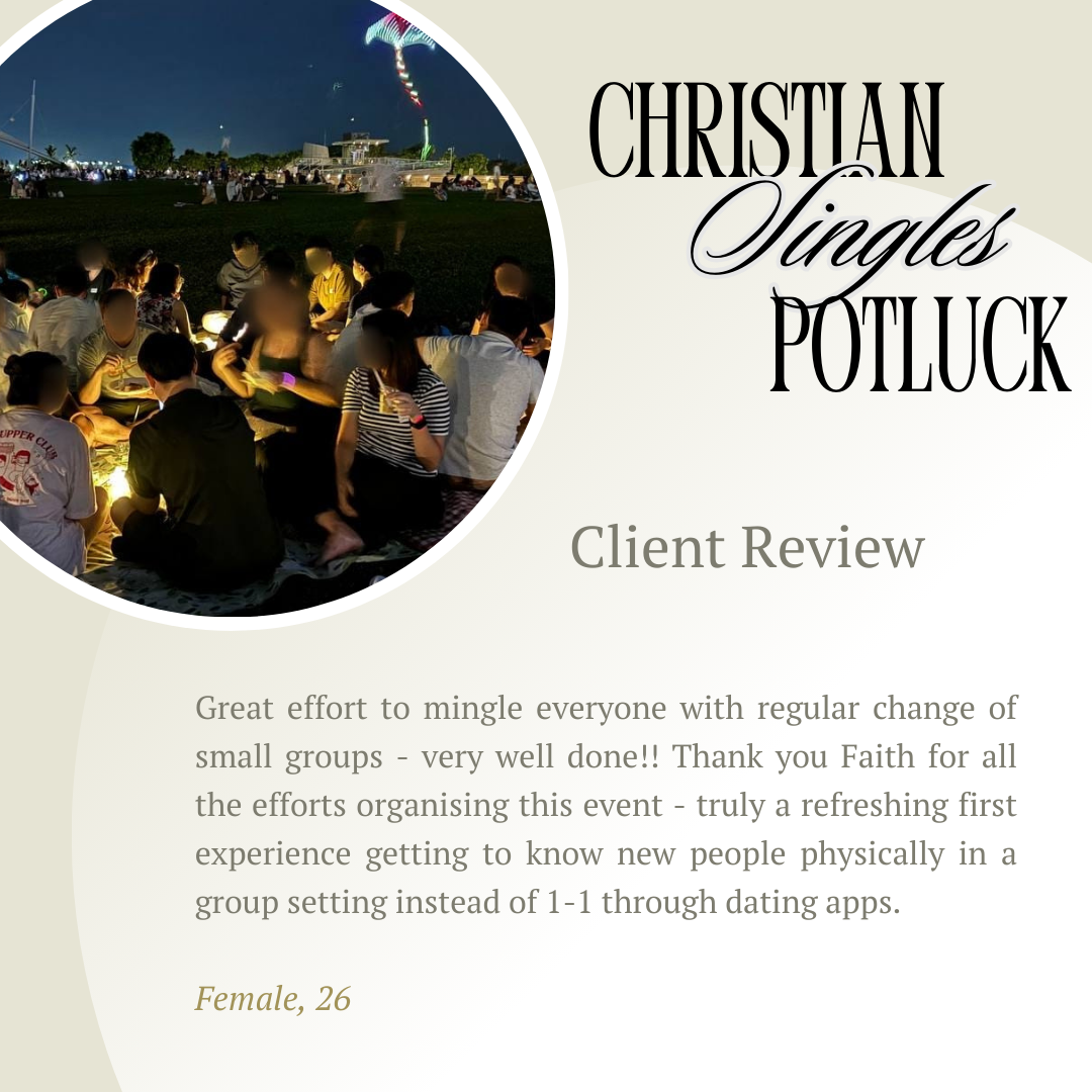 [Past Event] Christian Singles Potluck - 15 Mar 2025